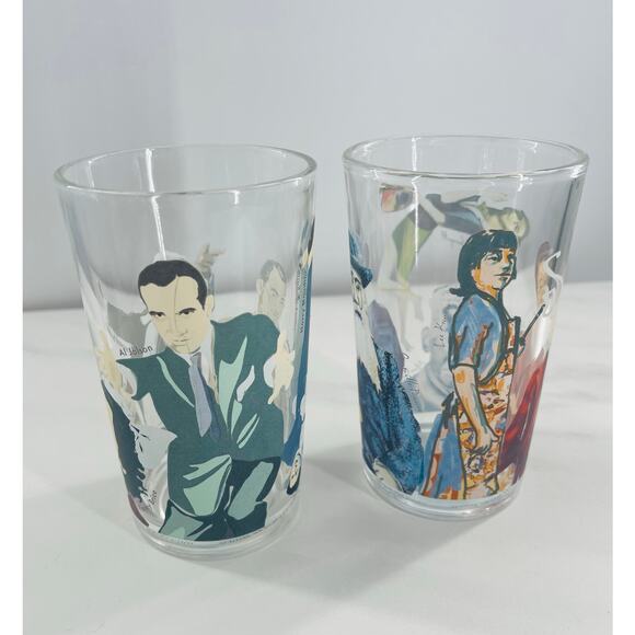 Set of 2 Unemployed Philosophers Guild - Jews Glasses - Novelty Glasses, Artists - Picture 5 of 9